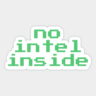 No intel inside Sticker